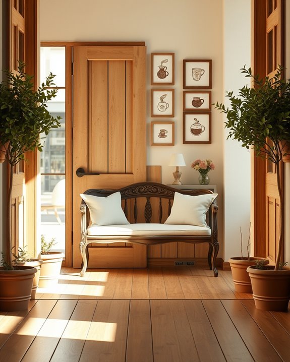 cozy welcoming entryway design