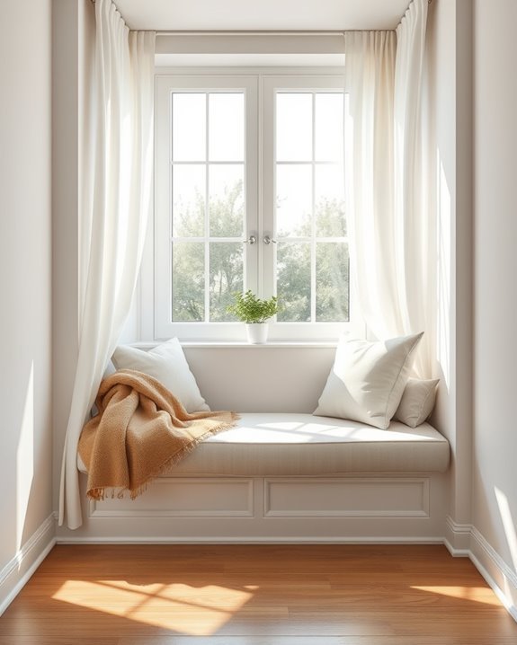cozy window seat creation
