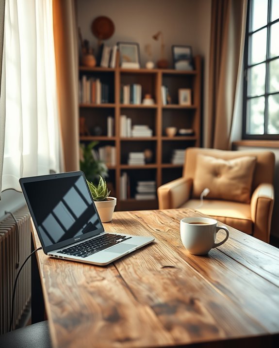 cozy workspaces with charging