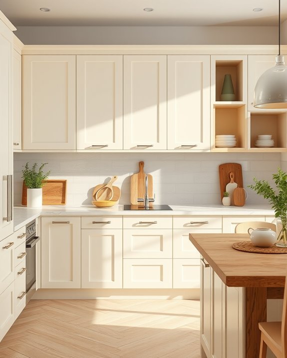 cream wood warmth modernity