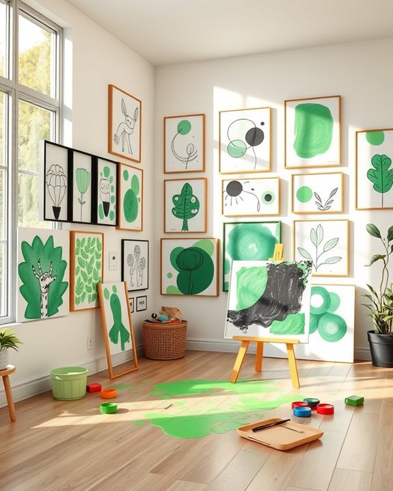 creative and colorful displays