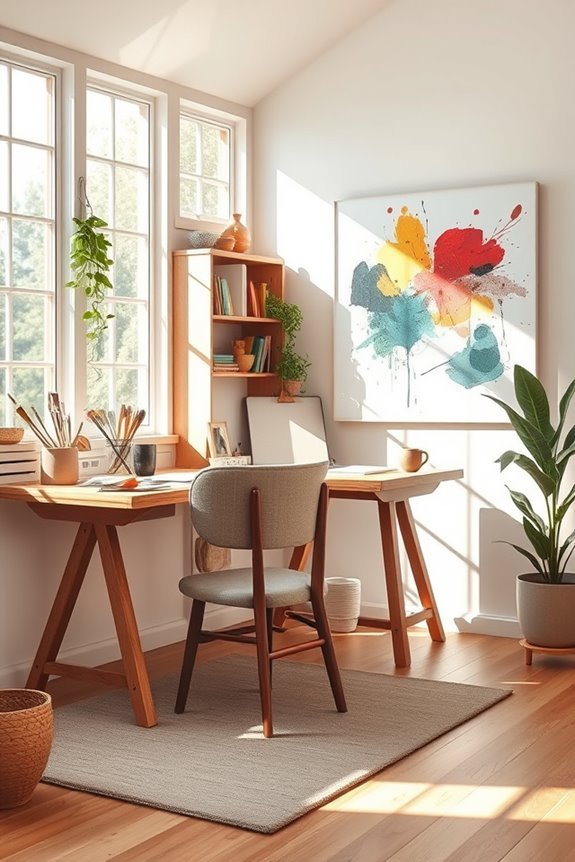 creative artistic workspace design