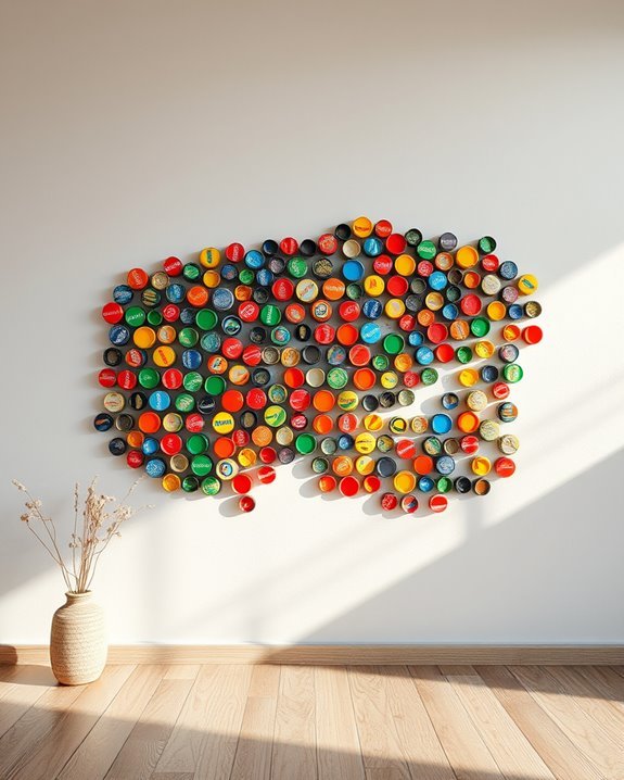 creative bottle cap art
