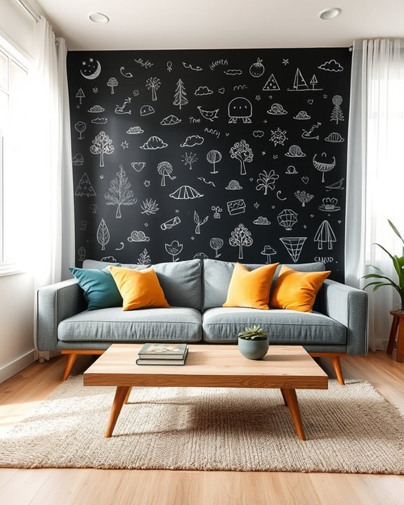 creative chalkboard wall fun