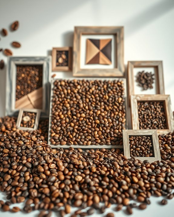 creative coffee bean decor