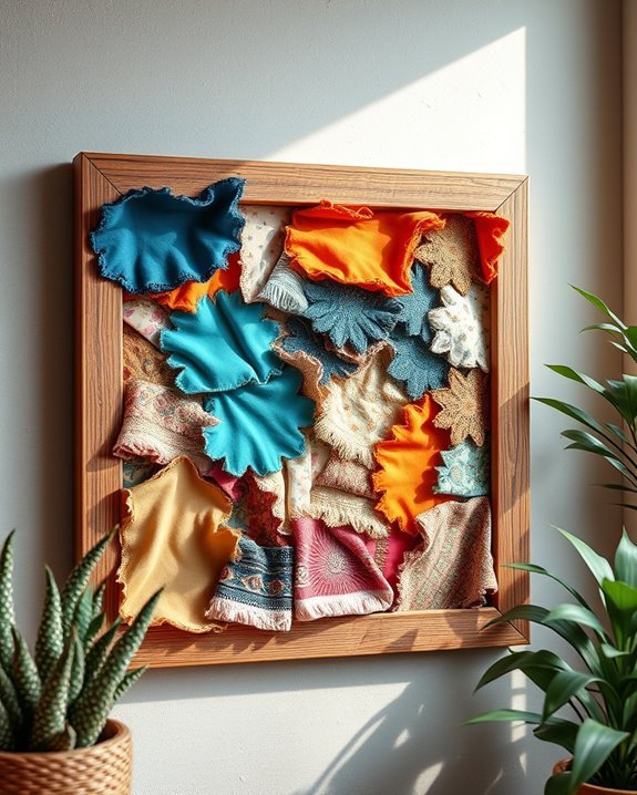 creative fabric collage art