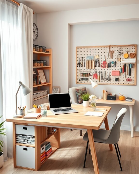 creative lighting enhances workspace