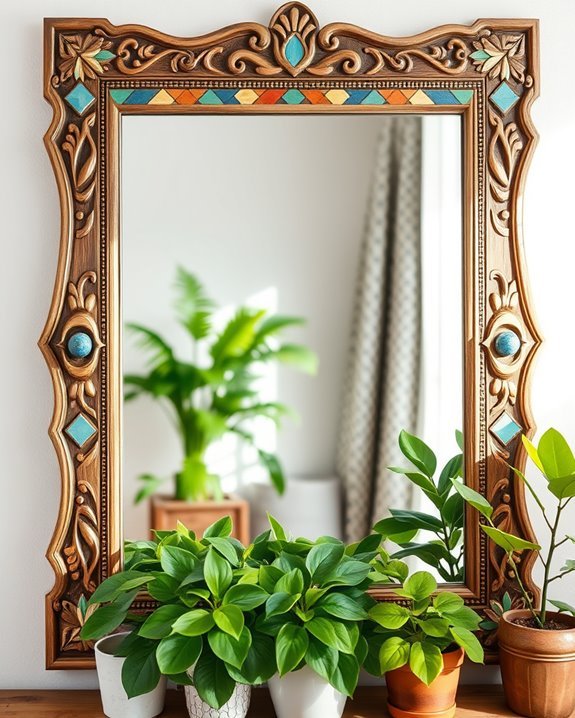 creative mirror embellishment techniques