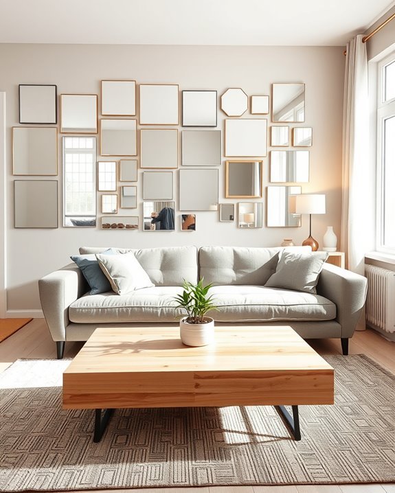 creative mirror wall arrangements