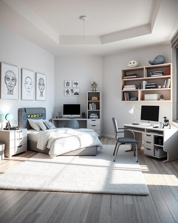 creative robot room design