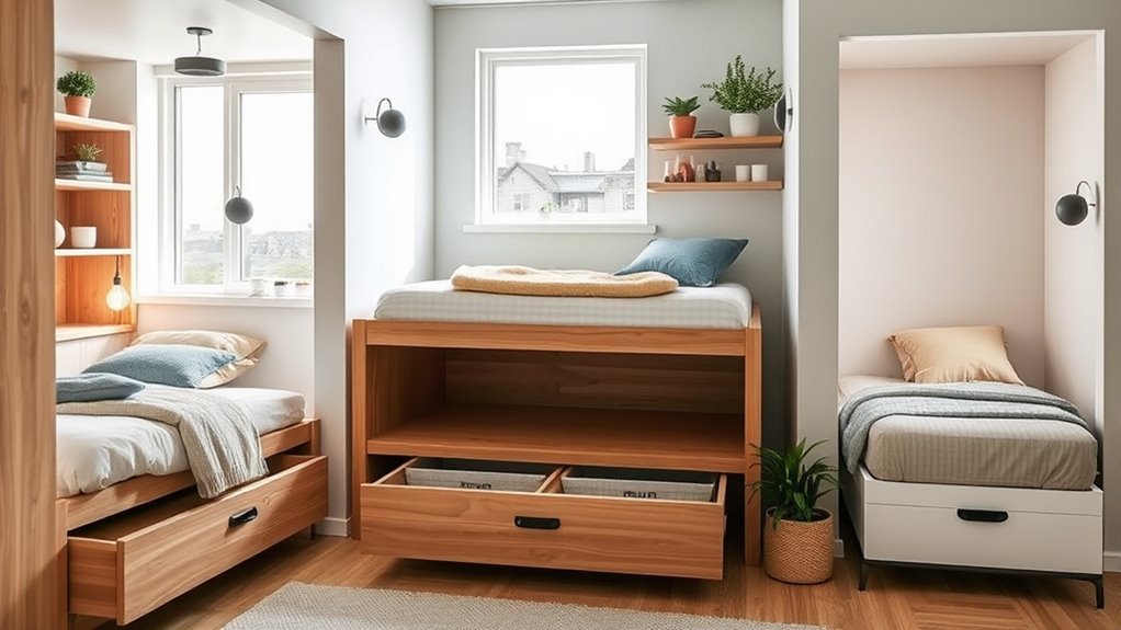 creative small space beds