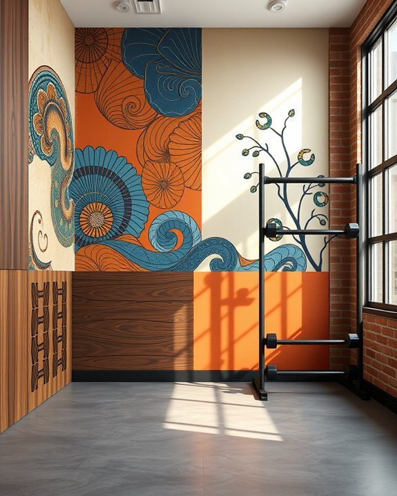 cultural motifs enhance gym aesthetics