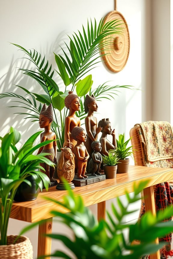 cultural sculptures enhance decor