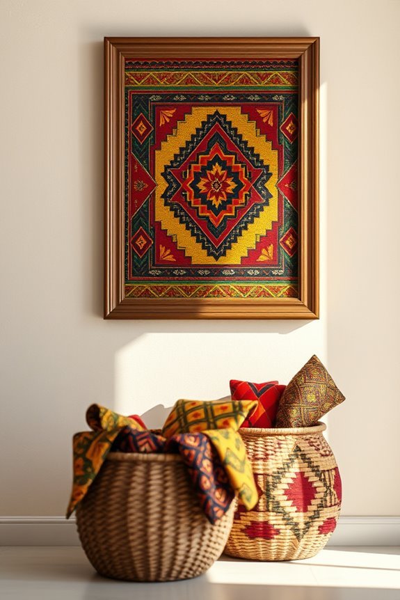 cultural textiles as decor