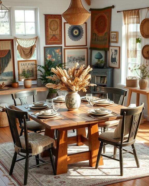 curated collectible art display