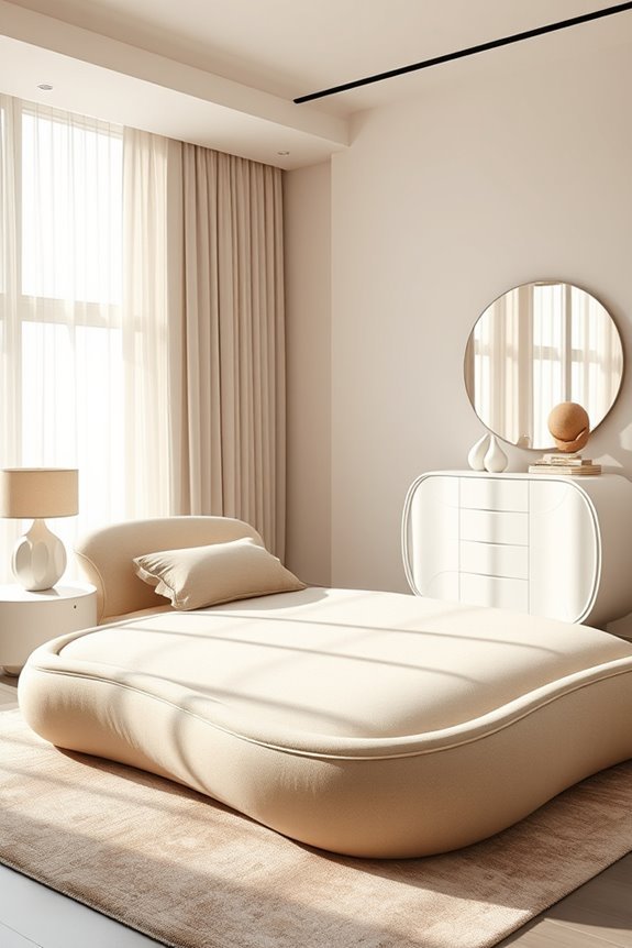 curved furniture promotes tranquility