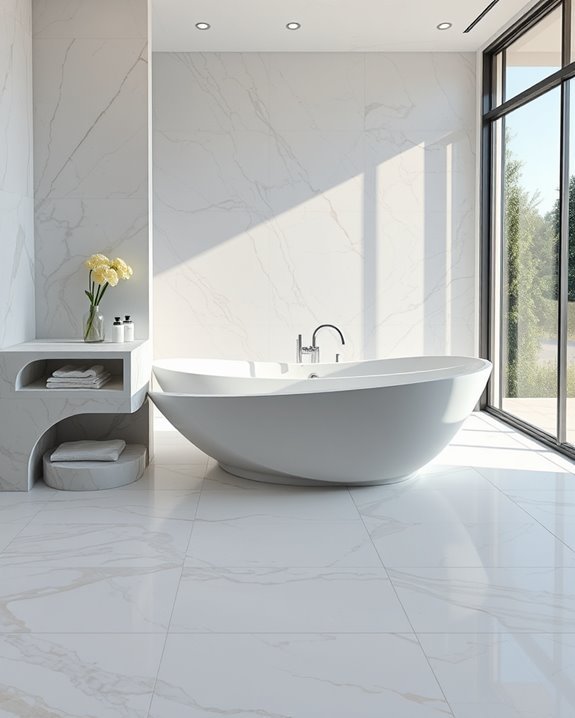 curved marble enhances elegance