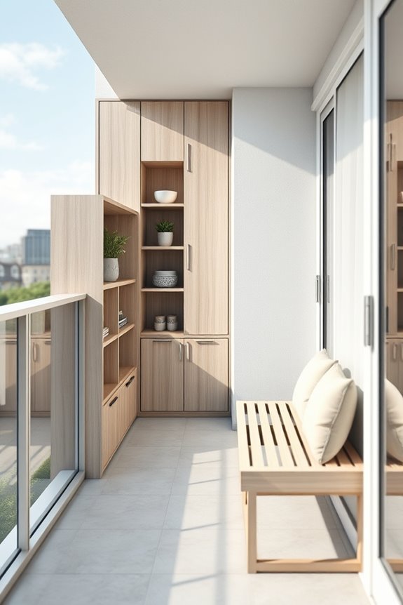 custom balcony storage solutions