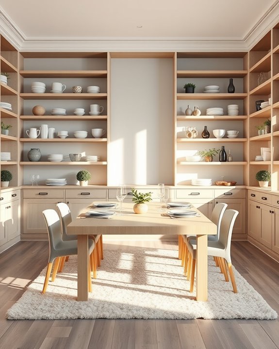 custom cabinetry for dining