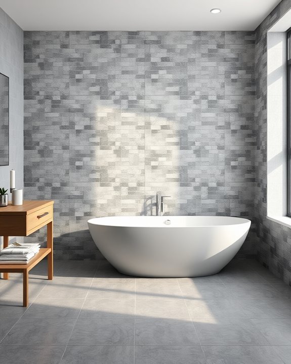 custom gray mosaic designs