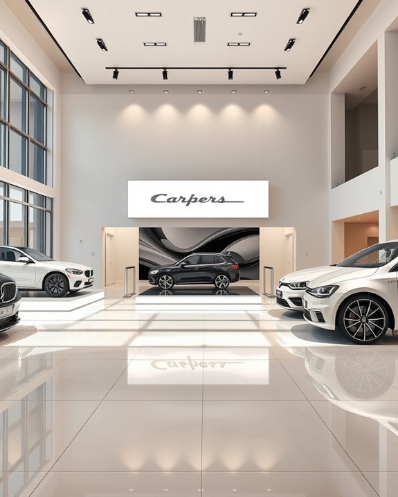 custom illuminated showroom signage