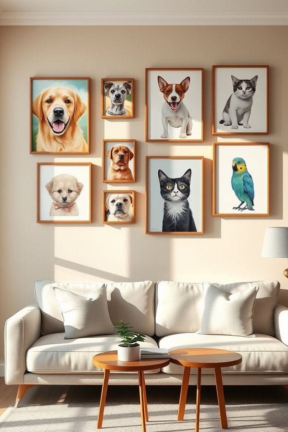 custom pet portrait gallery