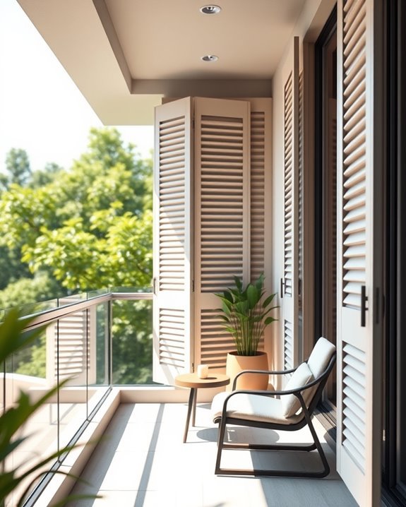 custom shutters for balconies