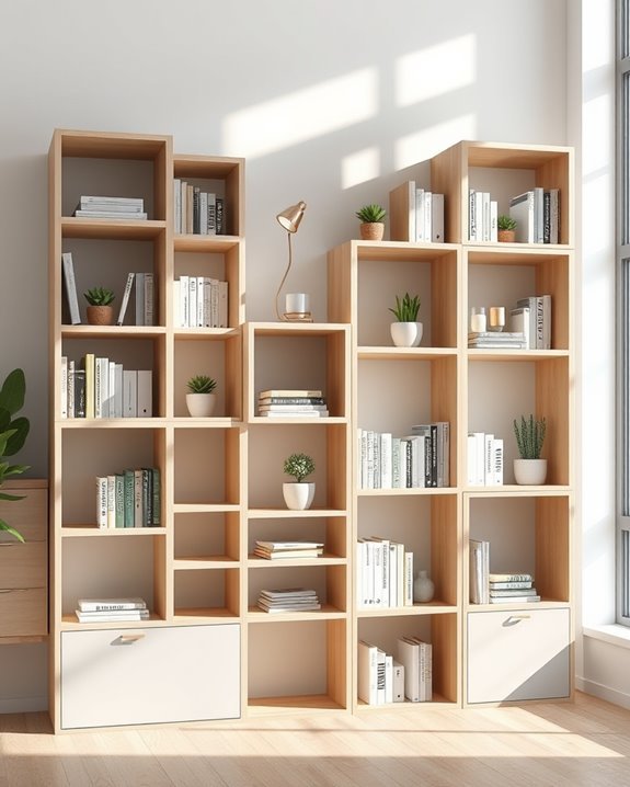 customizable modular bookshelf solutions