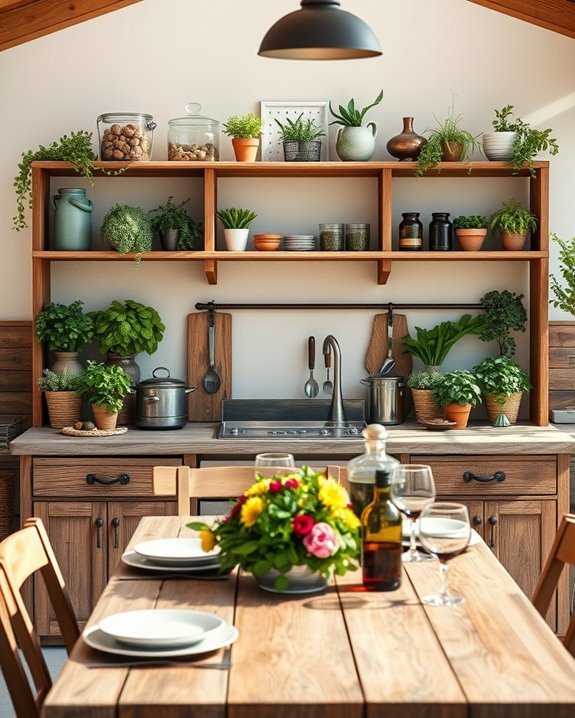 customizable outdoor shelf organization