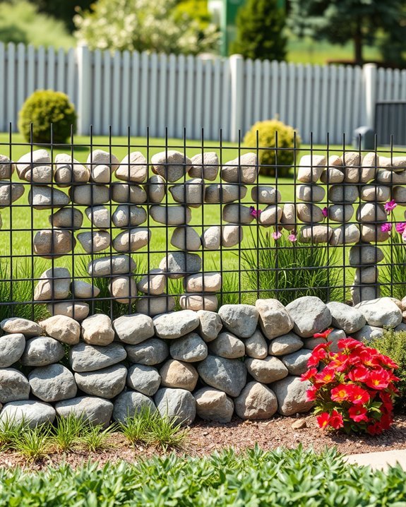 customizable stone filled barrier