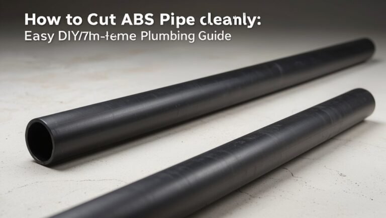 cut abs pipe cleanly