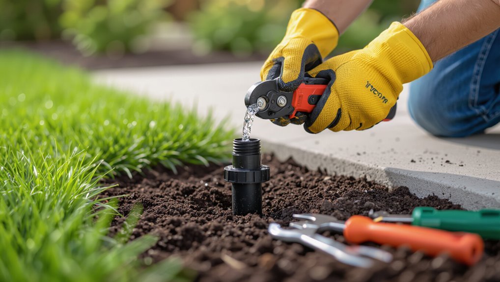 cut sprinkler riser safely