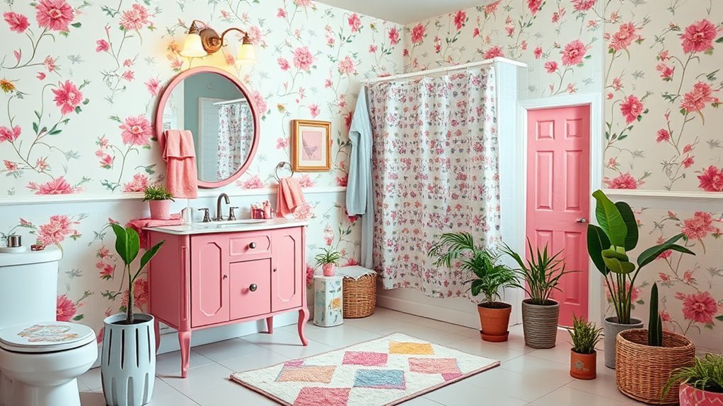 cute girls bathroom designs