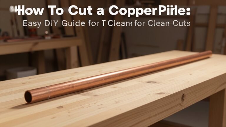 cutting copper pipe cleanly