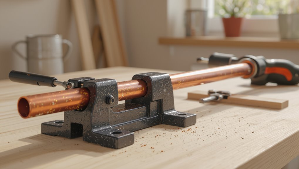 cutting copper pipe safely and