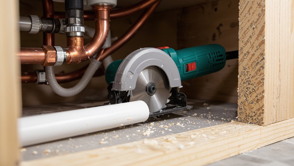 cutting pvc in confined spaces