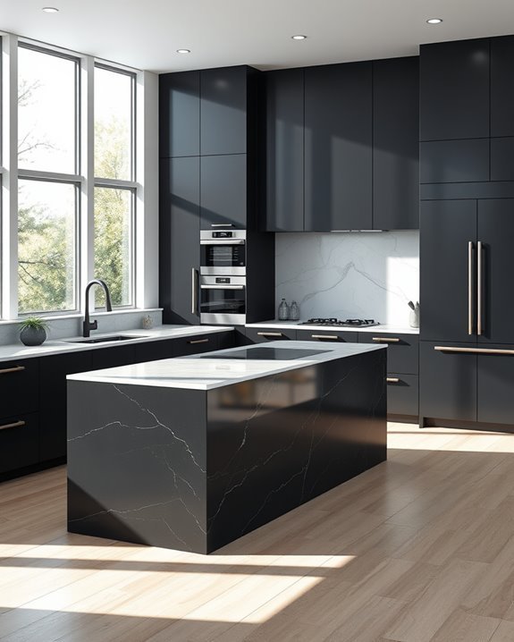 dark grey marble elegance