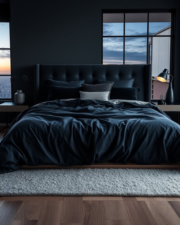 dark moody bedroom retreat