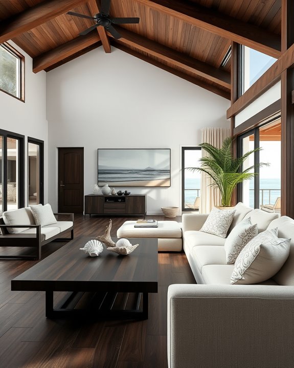dark wood coastal elegance