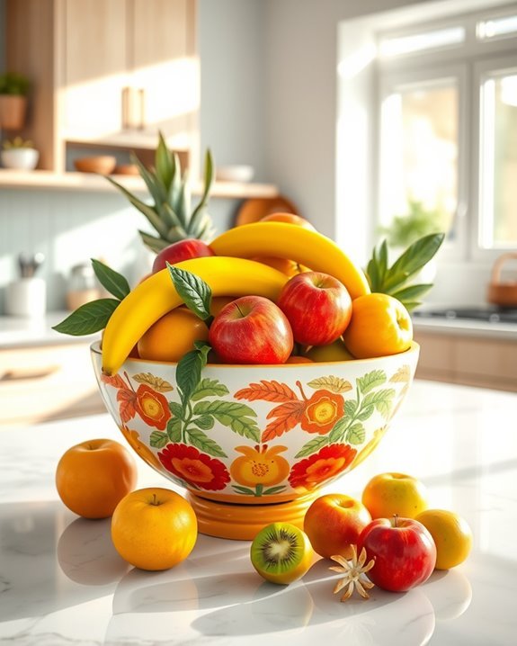 decorative and functional fruit bowls