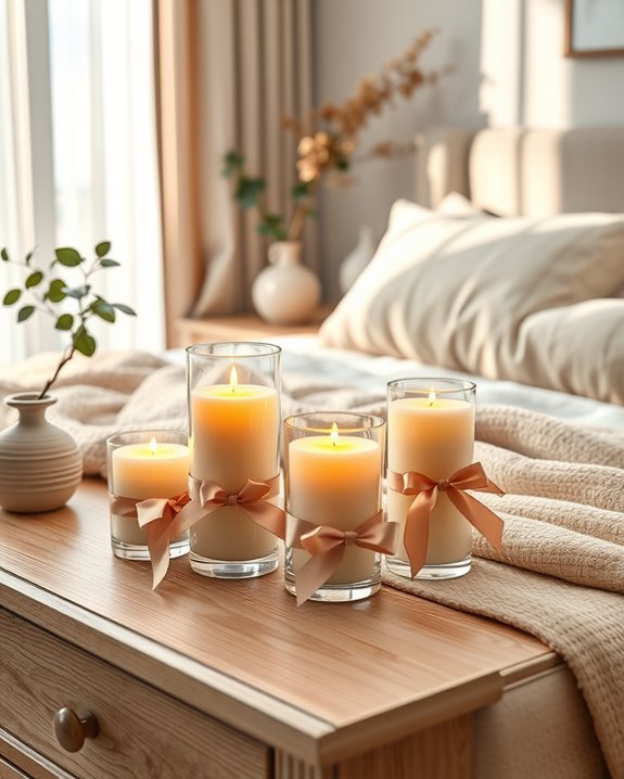 decorative ribbons for candles