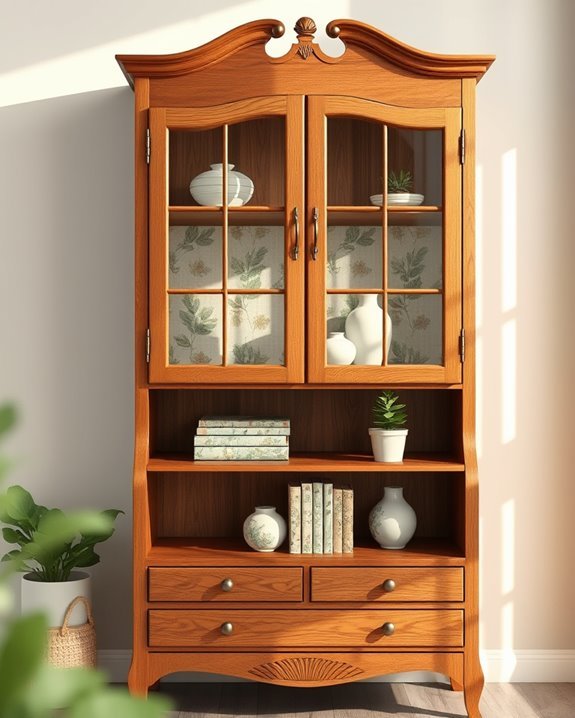 decoupage your hutch creatively