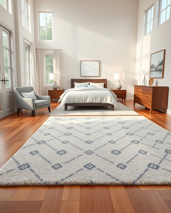 define spaces with rugs