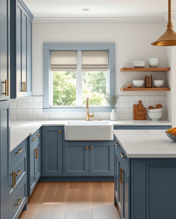 denim blue farmhouse elegance