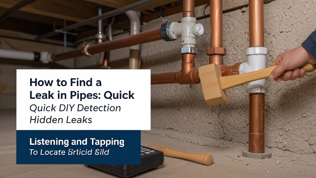 detecting hidden water pipe leaks