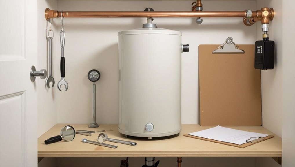 determine hot water heater age
