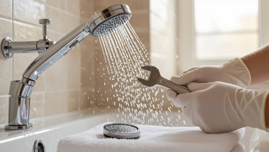 diagnose shower water flow