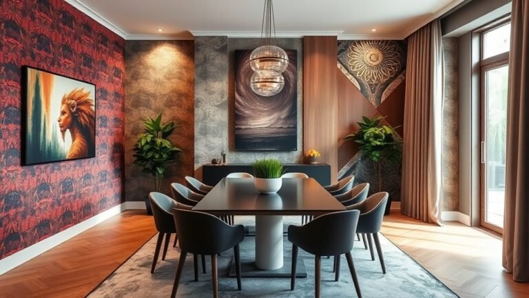 dining room feature walls