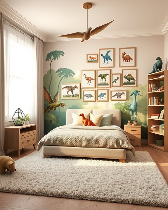 dinosaur themed room transformation