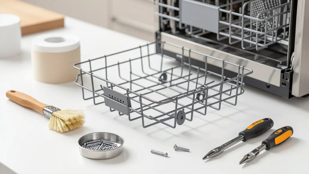 dishwasher rack repair considerations